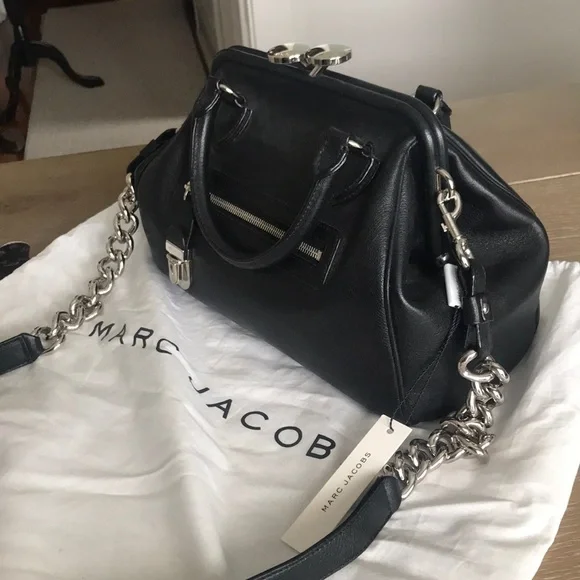 Marc Jacobs Black Satchel Bag - Picture 3 of 8